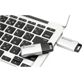32 GB USB-Flash 3.0, 100/35 MB/s, PC & MAC, VERBATIM „SECURE DATA PRO“, grau